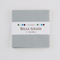 Bella Solids Steel, Charm Pack